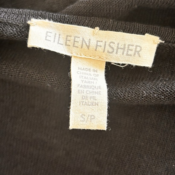 Eileen Fisher Womens Organic Linen Dress Size S Black Lagonlook Resort Capsule - Picture 6 of 8